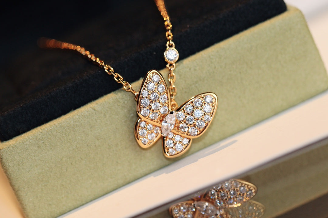 ¡®Lume Jewels¡¯BUTTERFLY DIAMOND NECKLACE