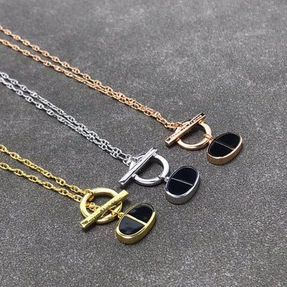 ¡®Lume Jewels¡¯CHAINE VERSO BLACK CERAMIC  NECKLACE