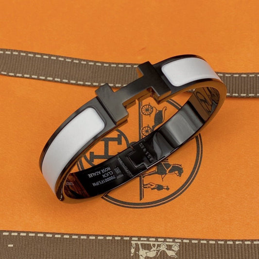 ¡®Lume Jewels¡¯H BRACELET 12MM BLACK WHITE CERAMIC