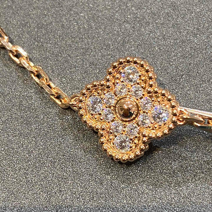 [Lume Jewels] New  CLOVER 5 MOTIF FULL DIAMOND BRACELET COLLECTION