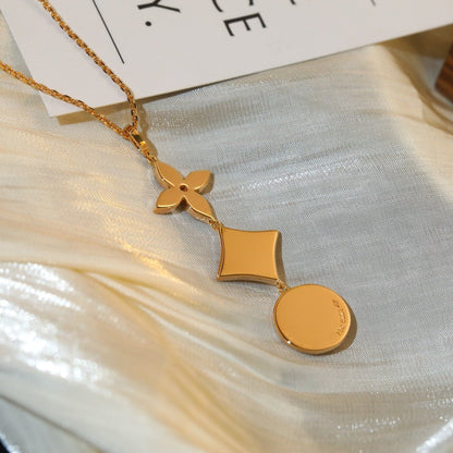 ¡®Lume Jewels¡¯STAR AND SUN DIAMOND PINK GOLD NECKLACE