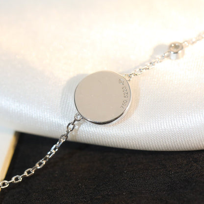 ¡®Lume Jewels¡¯SUN MOTIF PINK MOP SILVER BRACELET