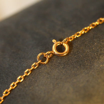 ¡®Lume Jewels¡¯SUN PEDANT PINK GOLD 1 DIAMOND NECKLACE