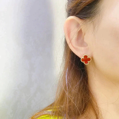 ¡®Lume Jewels¡¯CLOVER MEDIUM 1 MOTIFS CARNELIAN  EARRINGS