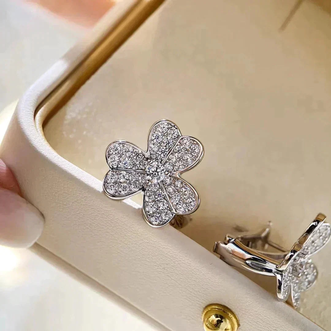 ¡®Lume Jewels¡¯CLOVER COMOS DIAMOND EARRINGS SILVER