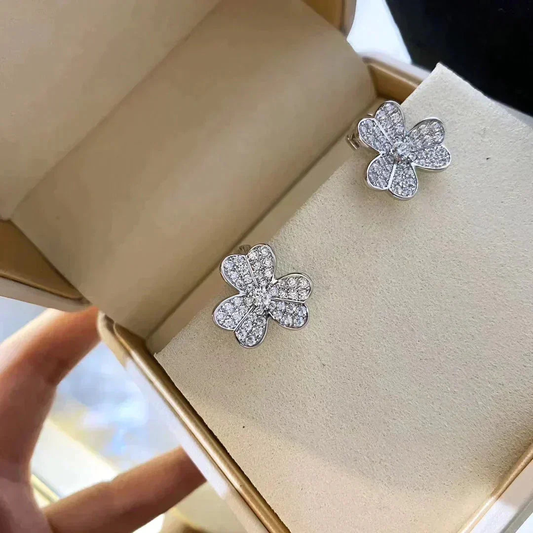¡®Lume Jewels¡¯CLOVER COMOS DIAMOND EARRINGS SILVER