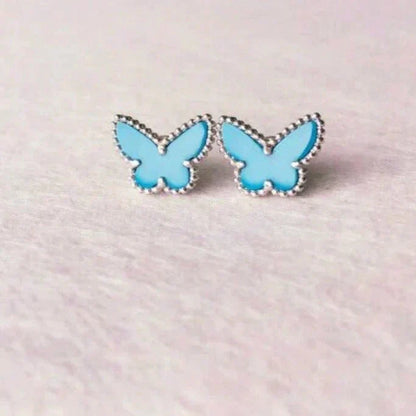 ¡®Lume Jewels¡¯BUTTERFLY TURQUOISE EARRINGS SILVER