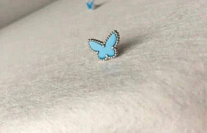 ¡®Lume Jewels¡¯BUTTERFLY TURQUOISE EARRINGS SILVER
