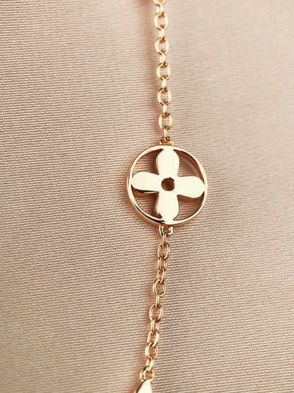 ¡®Lume Jewels¡¯STAR AND SUN 7 MOTIFS GOLD BRACELET