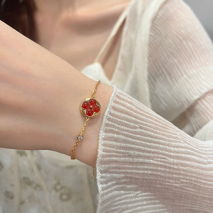 ¡®Lume Jewels¡¯SUN PEDANT CARNELIAN BRACELET