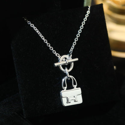 ¡®Lume Jewels¡¯POP H PEDANT SILVER NECKLACE