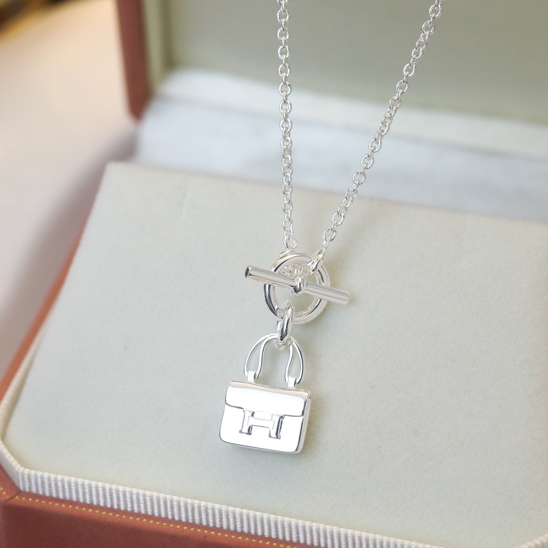 ¡®Lume Jewels¡¯POP H PEDANT SILVER NECKLACE