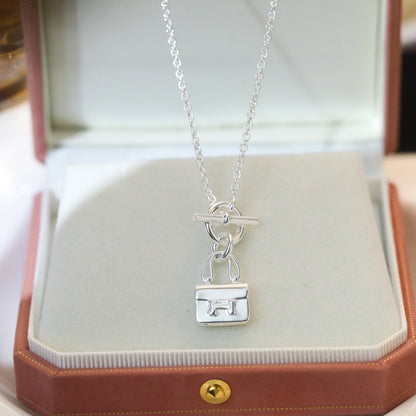 ¡®Lume Jewels¡¯POP H PEDANT SILVER NECKLACE