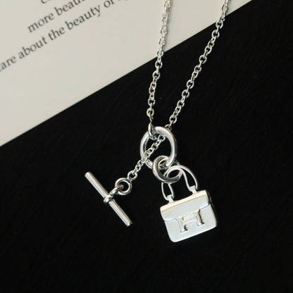 ¡®Lume Jewels¡¯POP H PEDANT SILVER NECKLACE