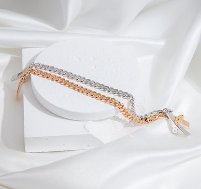 ¡®Lume Jewels¡¯KELLY CHAIN SILVER DIAMOND BRACELET