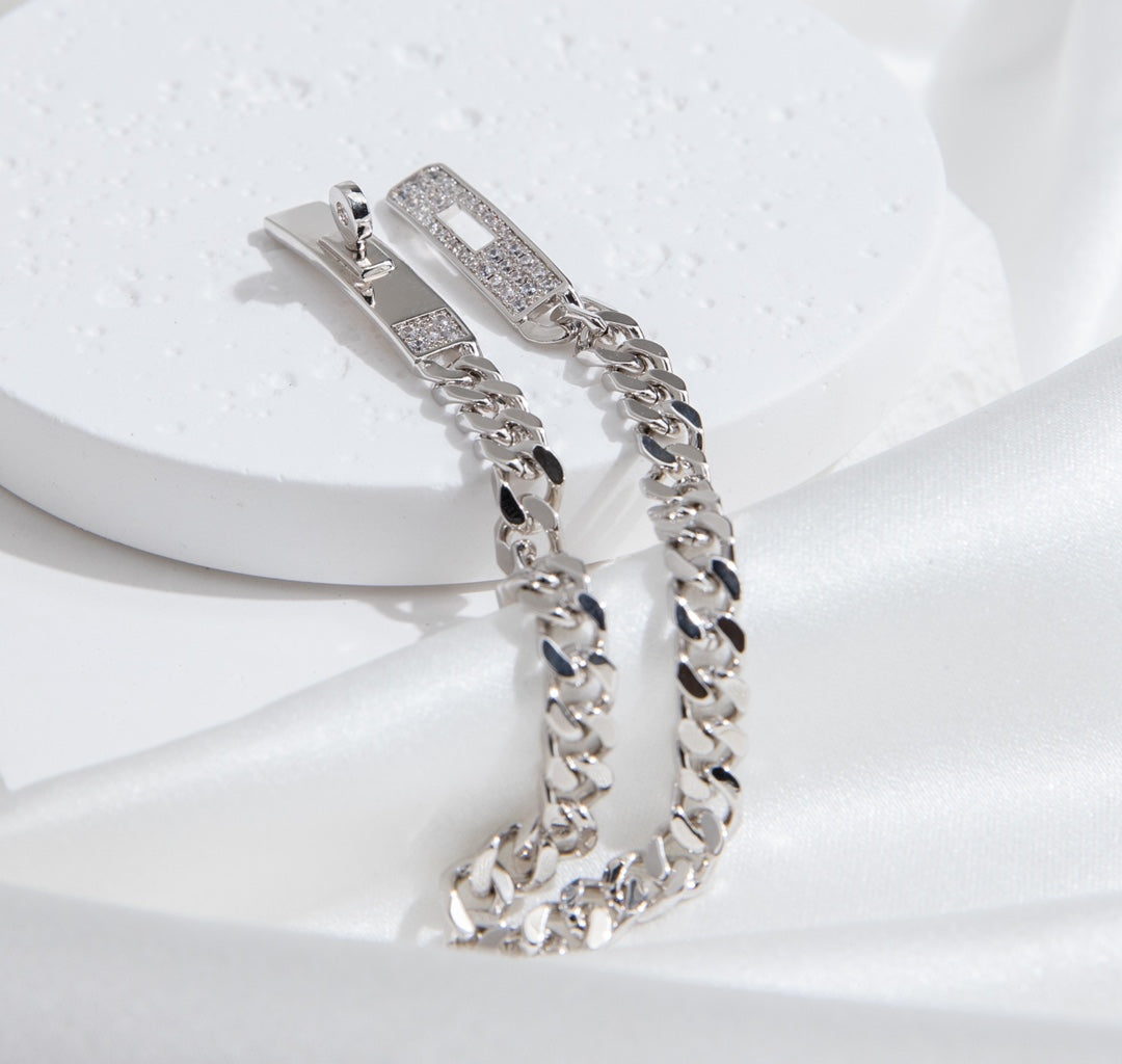 ¡®Lume Jewels¡¯KELLY CHAIN SILVER DIAMOND BRACELET