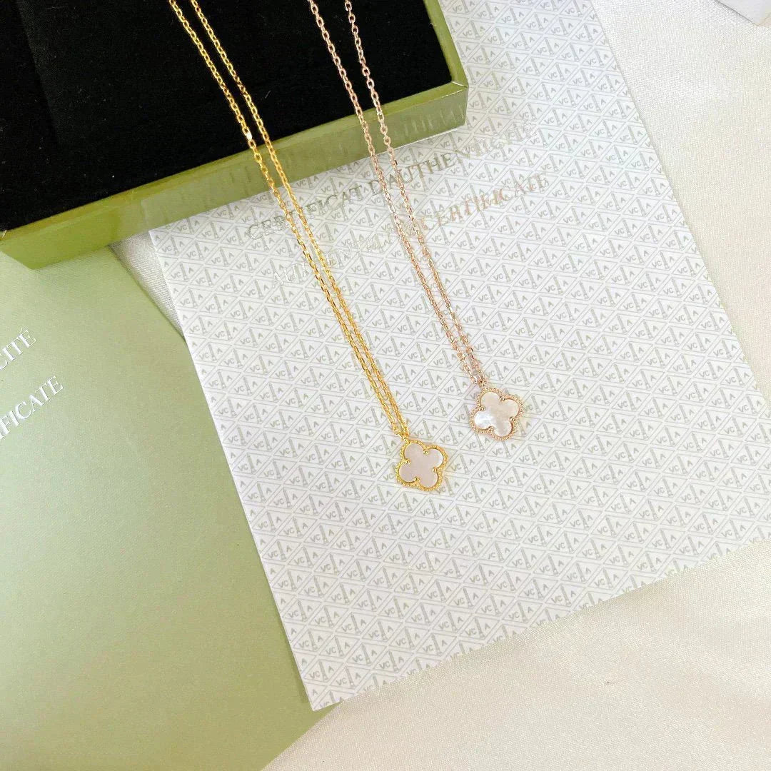 ¡®Lume Jewels¡¯CLOVER MINI 9.5MM WHITE MOTHER-OF-PEARL NECKLACE