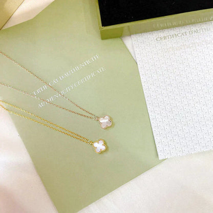 ¡®Lume Jewels¡¯CLOVER MINI 9.5MM WHITE MOTHER-OF-PEARL NECKLACE