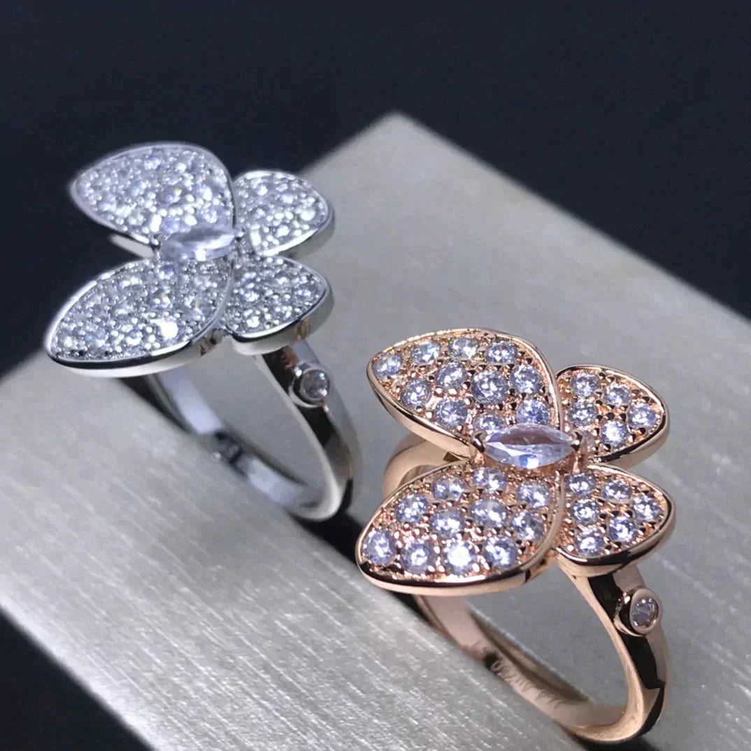 ¡®Lume Jewels¡¯BUTTERFLY PINK GOLD DIAMOND RING