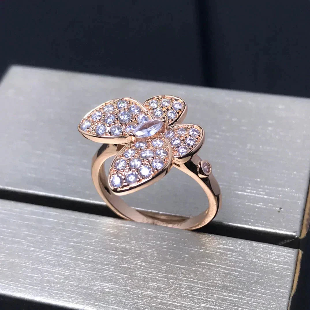 ¡®Lume Jewels¡¯BUTTERFLY PINK GOLD DIAMOND RING