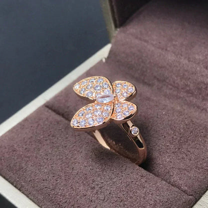 ¡®Lume Jewels¡¯BUTTERFLY PINK GOLD DIAMOND RING