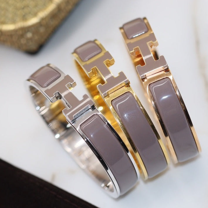 ¡®Lume Jewels¡¯H BRACELET 12MM BROWN