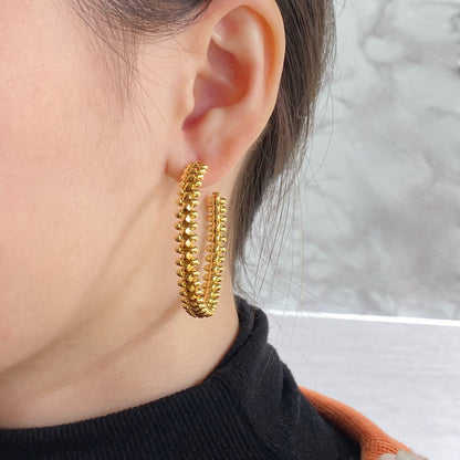 ¡®Lume Jewels¡¯CLASH HOOP EARRINGS