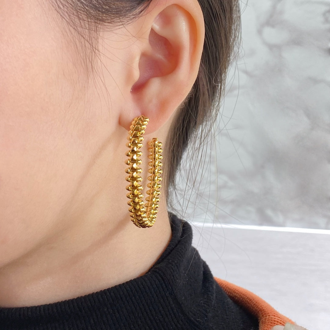 ¡®Lume Jewels¡¯CLASH LARGE HOOP EARRINGS