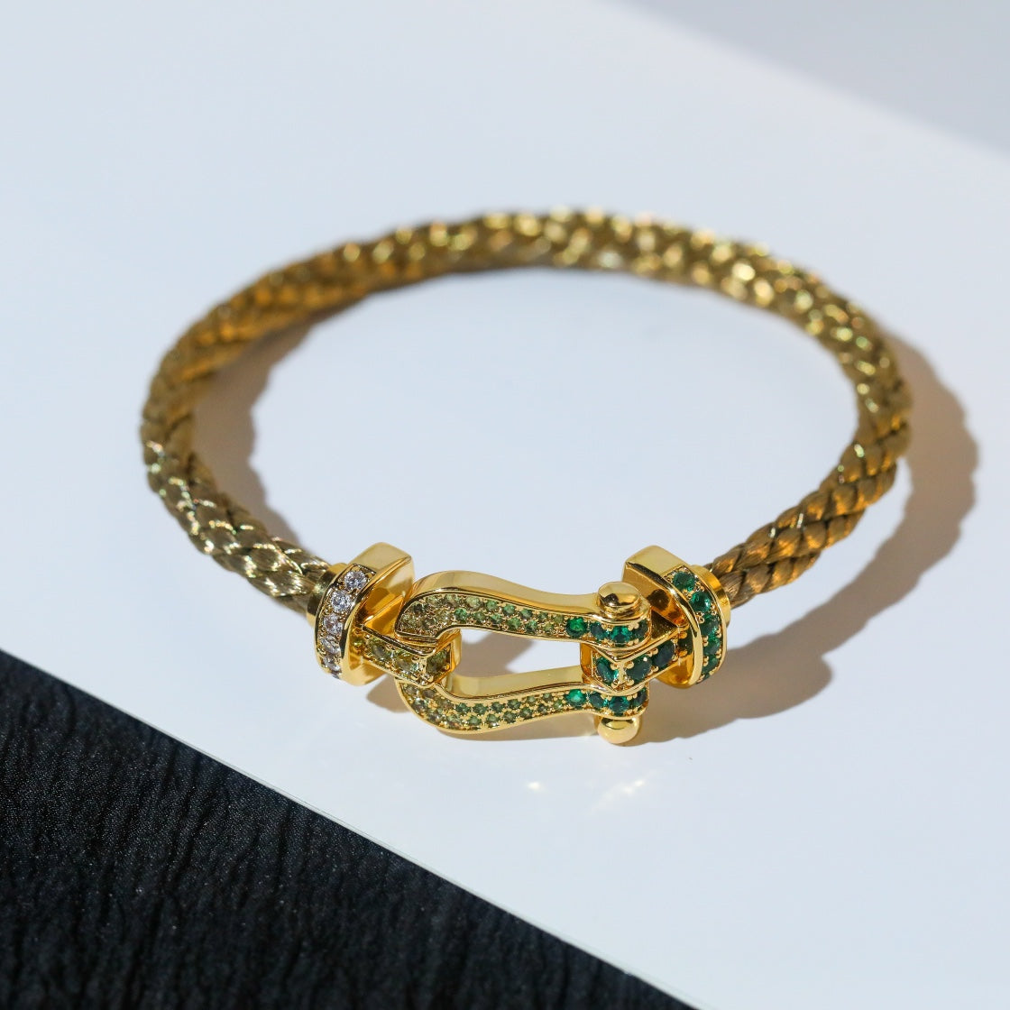 ¡®Lume Jewels¡¯FORCE 10 GOLD GREEN DIAMOND PAVED