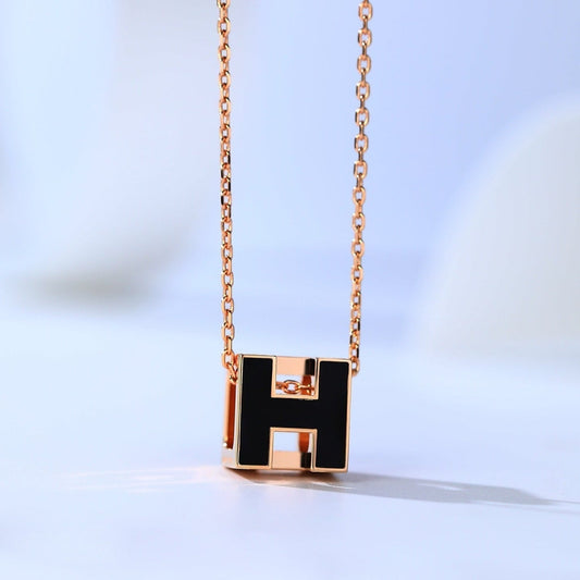 ¡®Lume Jewels¡¯H CAGE PINK GOLD NECKLACE