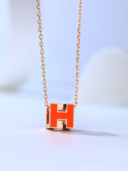 ¡®Lume Jewels¡¯H CAGE PINK GOLD NECKLACE
