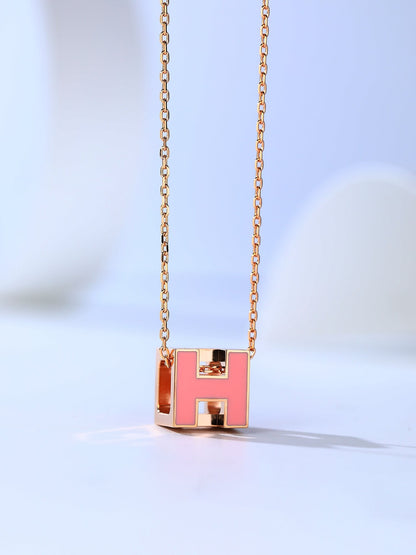 ¡®Lume Jewels¡¯H CAGE PINK GOLD NECKLACE