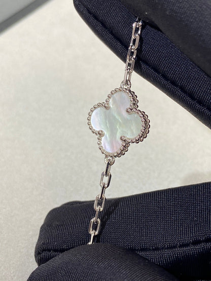[Lume Jewels]New CLOVER WHITE PEARL MOP 5 MOTIF BRACELET COLLECTION