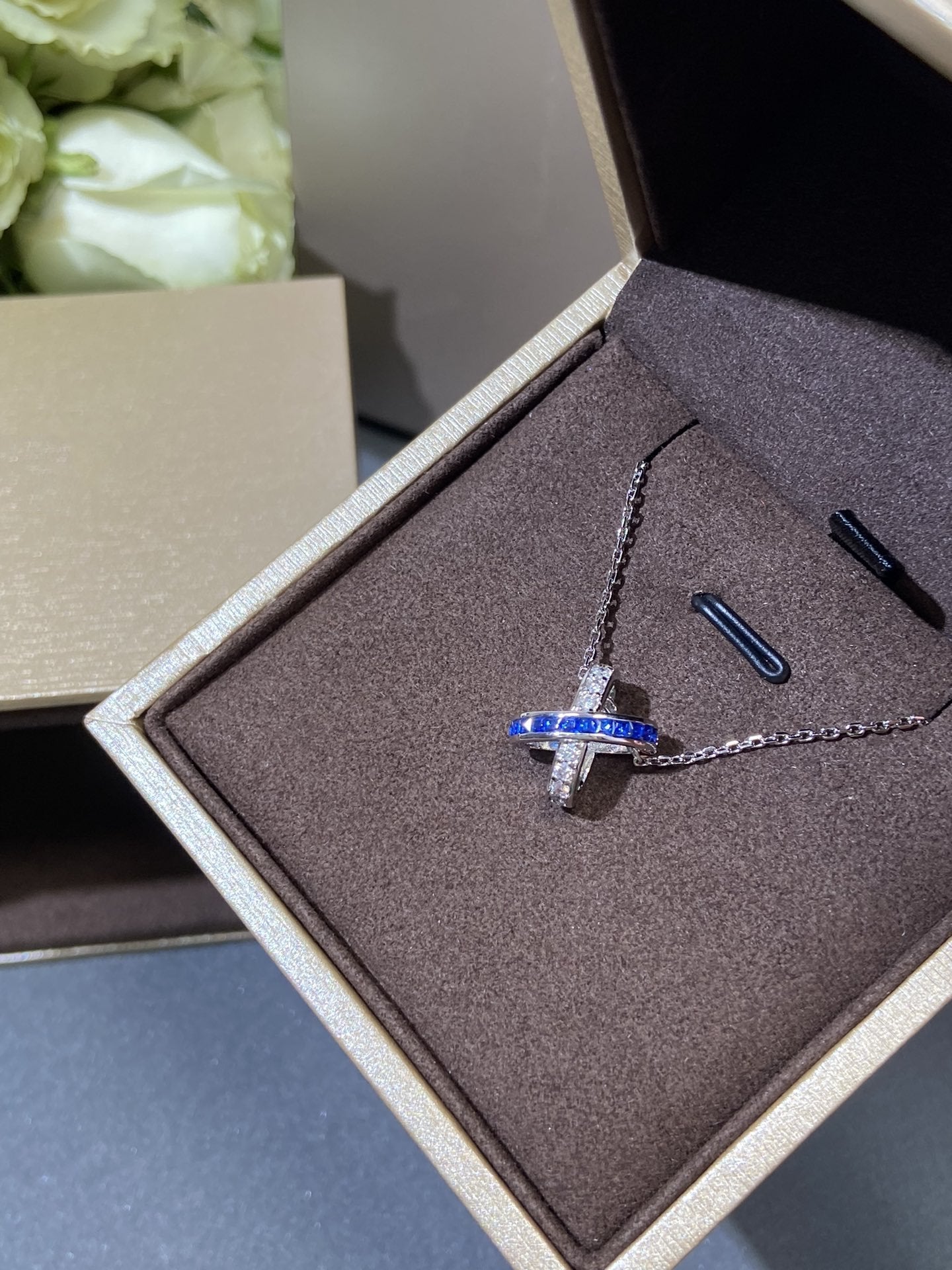 ¡®Lume Jewels¡¯LIENS DIAMOND SILVER NECKLACE