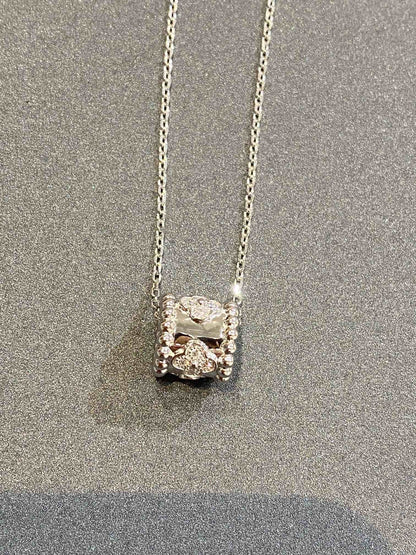 ¡®Lume Jewels¡¯PERLEE PEDANT SIVLER DIAMOND NECKLACE