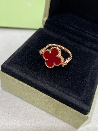 ¡®Lume Jewels¡¯CLOVER RIVERSIBLE ROSE GOLD RING