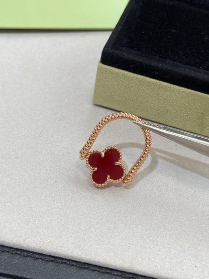 ¡®Lume Jewels¡¯CLOVER RIVERSIBLE ROSE GOLD RING