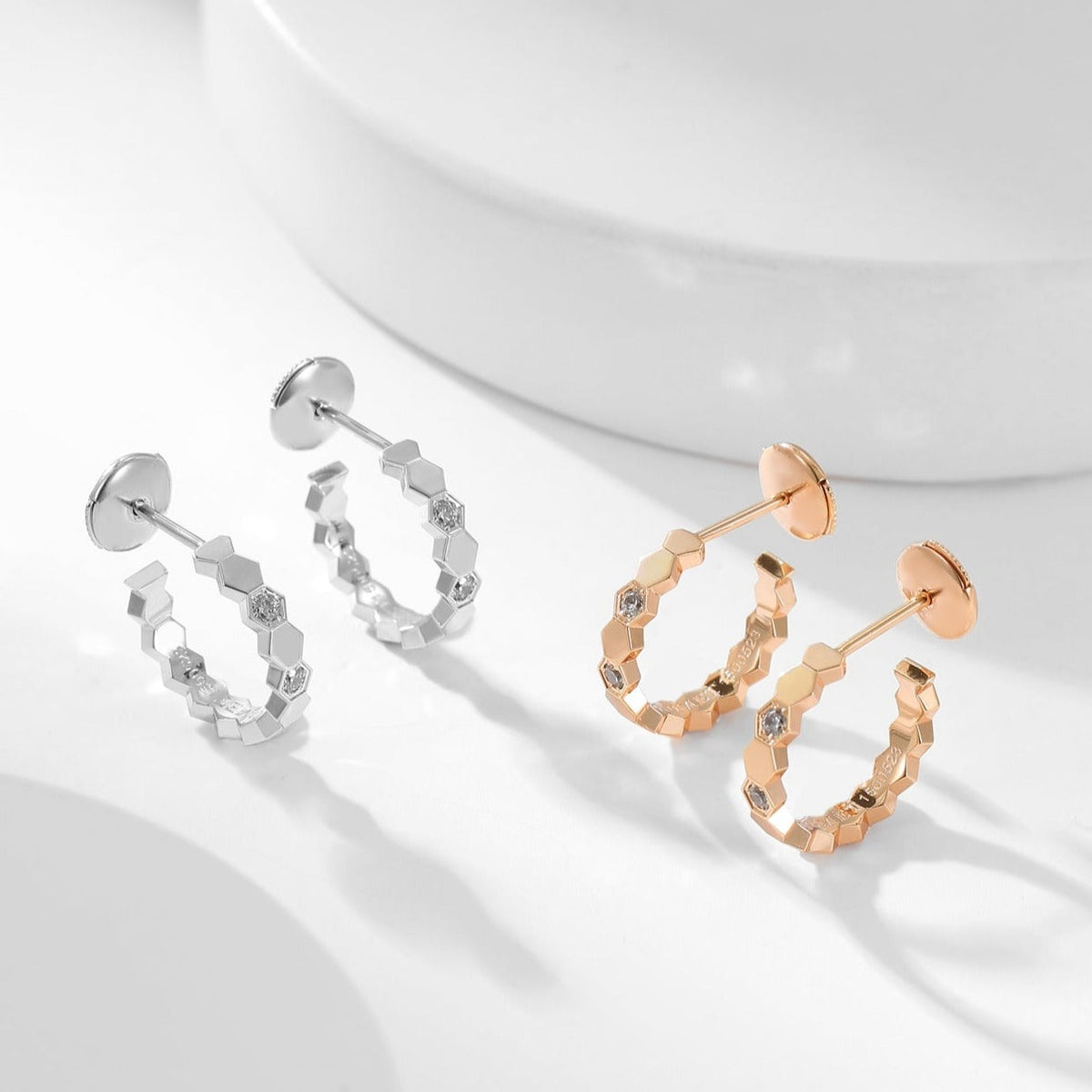 ¡®Lume Jewels¡¯BEE LOVE DIAMOND HOOP EARRINGS