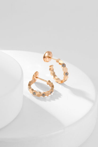¡®Lume Jewels¡¯BEE LOVE DIAMOND HOOP EARRINGS