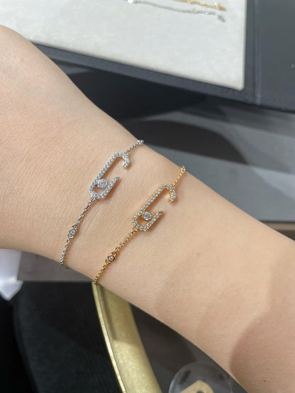 [Lume Jewels]BABY MOVE DIAMOND BRACELET(Adjustable length)