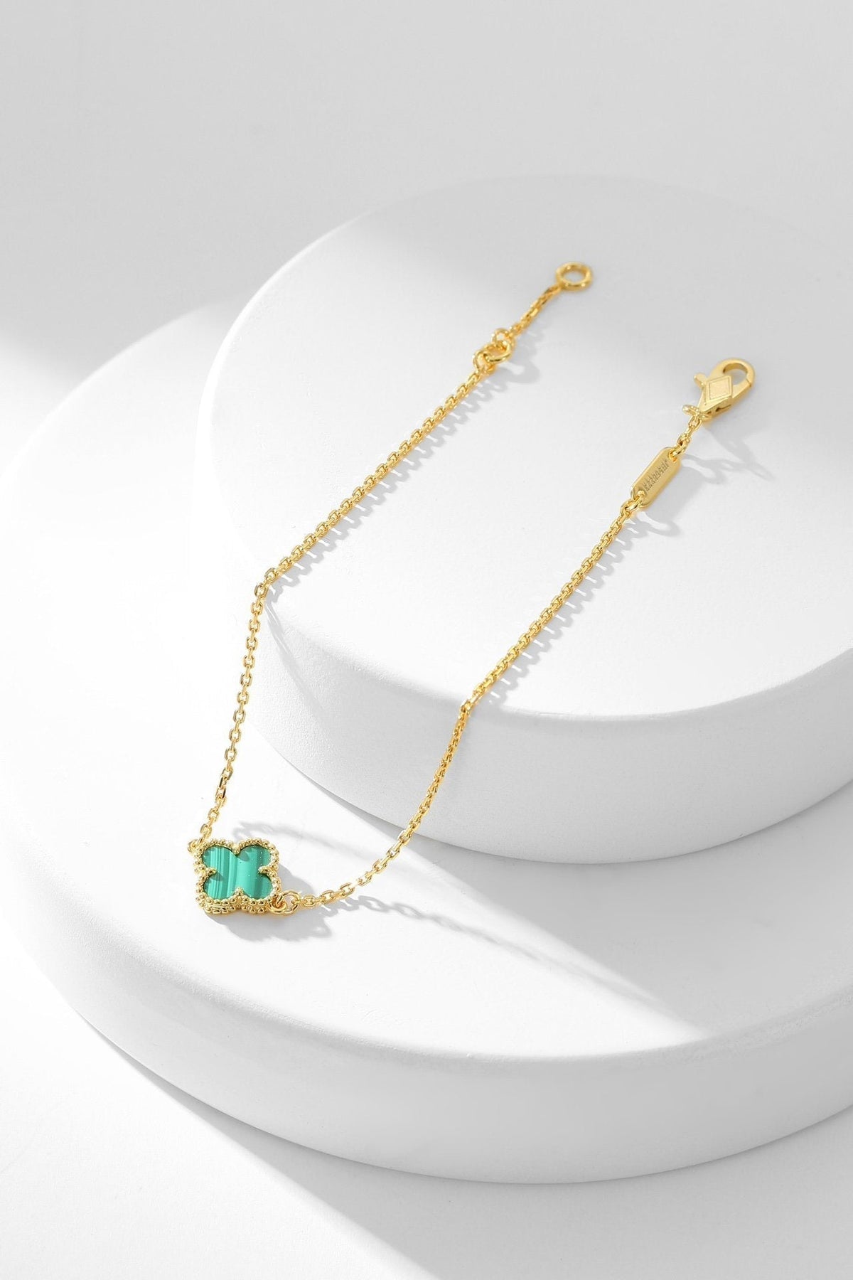 ¡®Lume Jewels¡¯CLOVER BRACELET MALACHITE 1 MOTIF