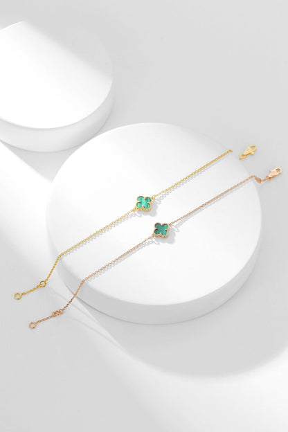 ¡®Lume Jewels¡¯CLOVER BRACELET MALACHITE 1 MOTIF