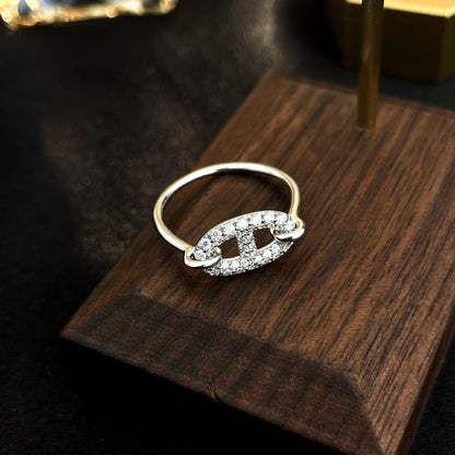 ¡®Lume Jewels¡¯RONDE SMALL SILVER DIAMOND RING