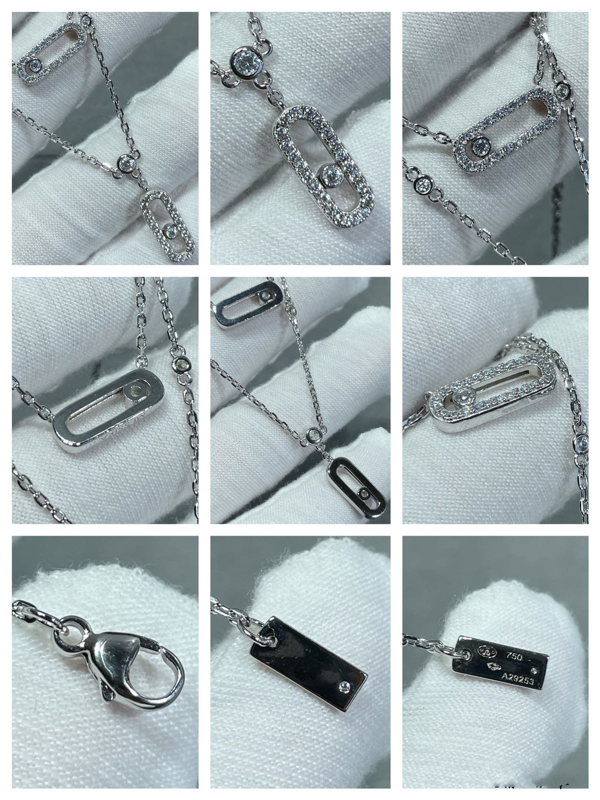 [Lume Jewels]MOVE 2 ROW DIAMOND NECKLACE