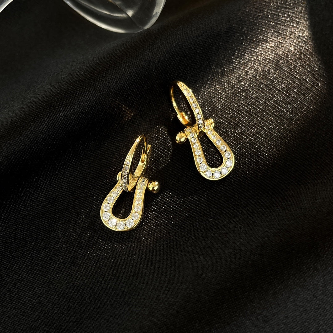 ¡®Lume Jewels¡¯FORCE 10 FULL DIAMOND DROP EARRINGS MEDIUM MODEL
