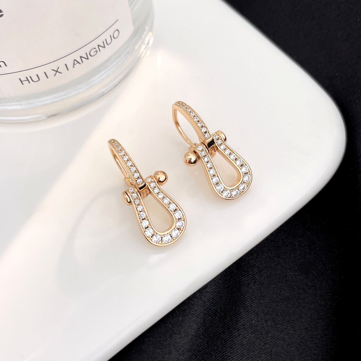 ¡®Lume Jewels¡¯FORCE 10 FULL DIAMOND DROP EARRINGS MEDIUM MODEL
