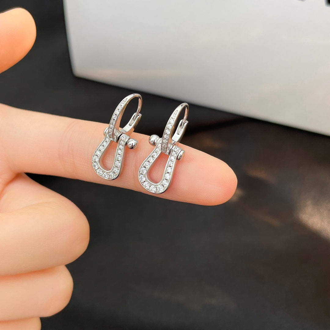 ¡®Lume Jewels¡¯FORCE 10 FULL DIAMOND DROP EARRINGS MEDIUM MODEL