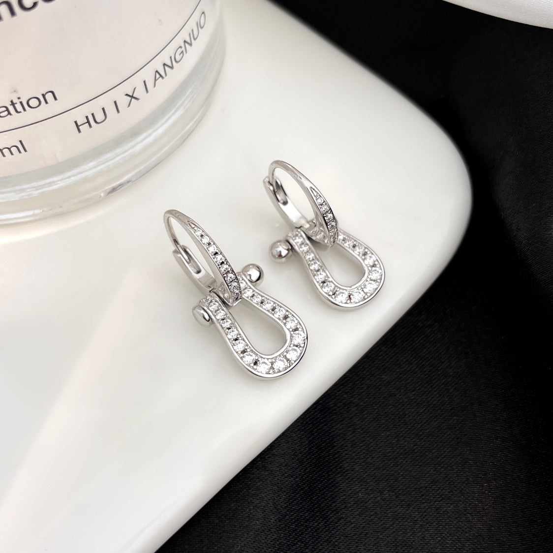 ¡®Lume Jewels¡¯FORCE 10 FULL DIAMOND DROP EARRINGS MEDIUM MODEL