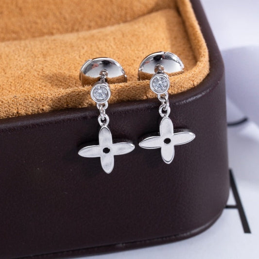 ¡®Lume Jewels¡¯VIDYLLE SILVER DIAMOND MINI DROP EARRINGS