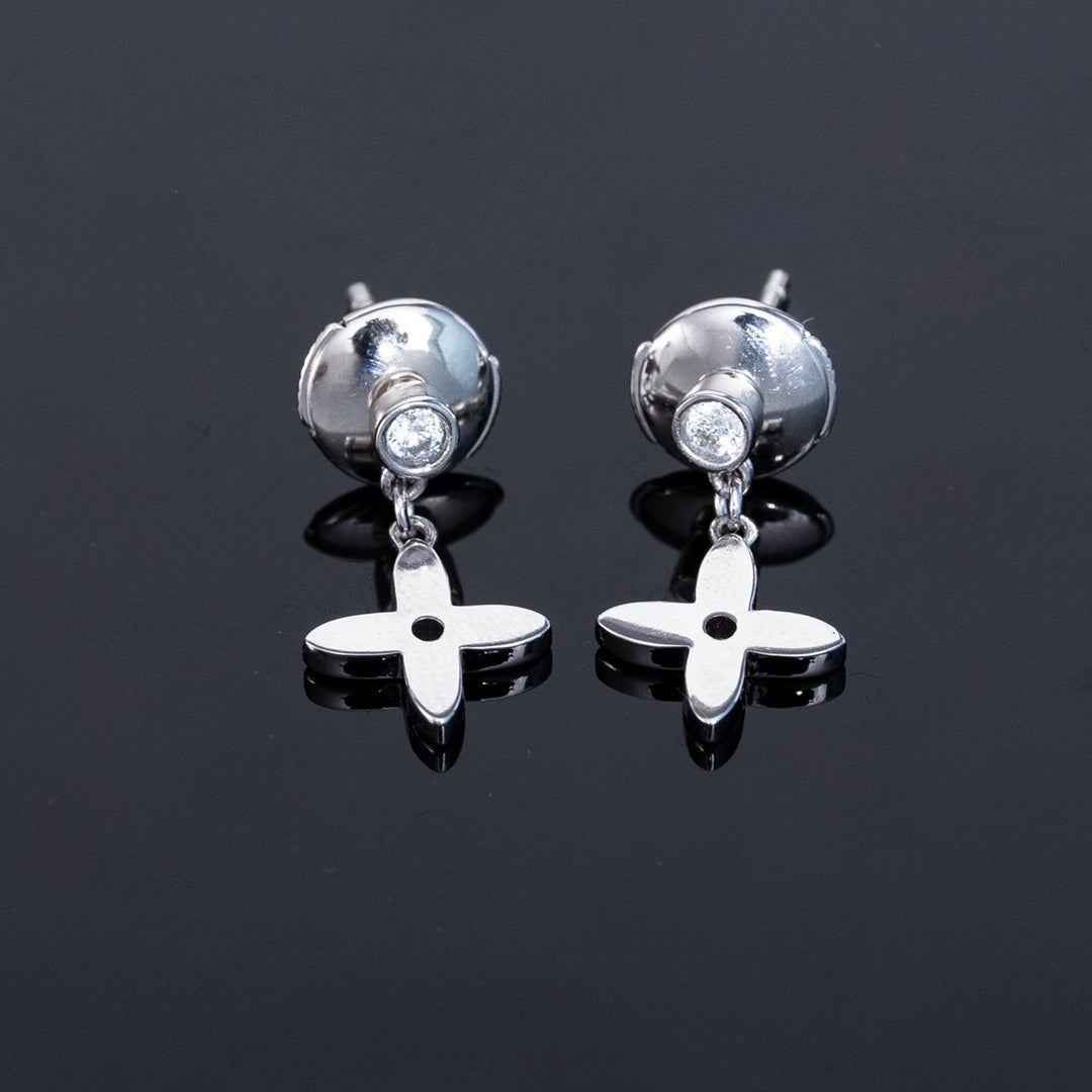 ¡®Lume Jewels¡¯VIDYLLE SILVER DIAMOND MINI DROP EARRINGS